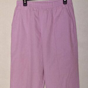 Peaches Uniform Pink L Pleated Scrub Bottoms